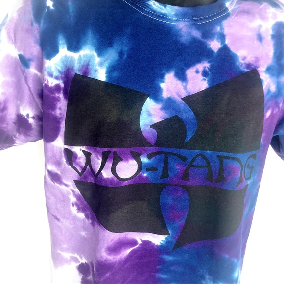 Wutang Purple Tie Dye T Shirt Tee - Picture 3 of 8